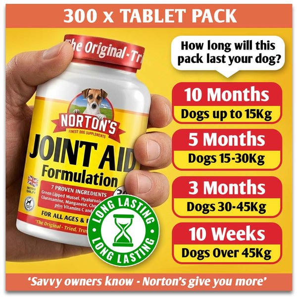 Norton’s Joint Aid for Dogs - 300 Tablets